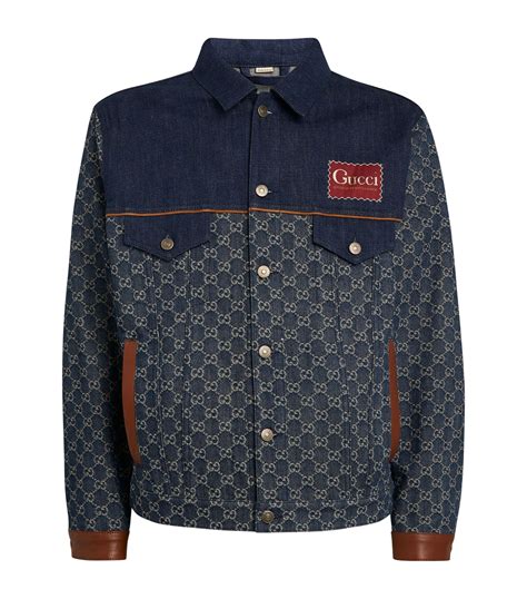 guccy denim jacket|gucci gg retro denim jacket.